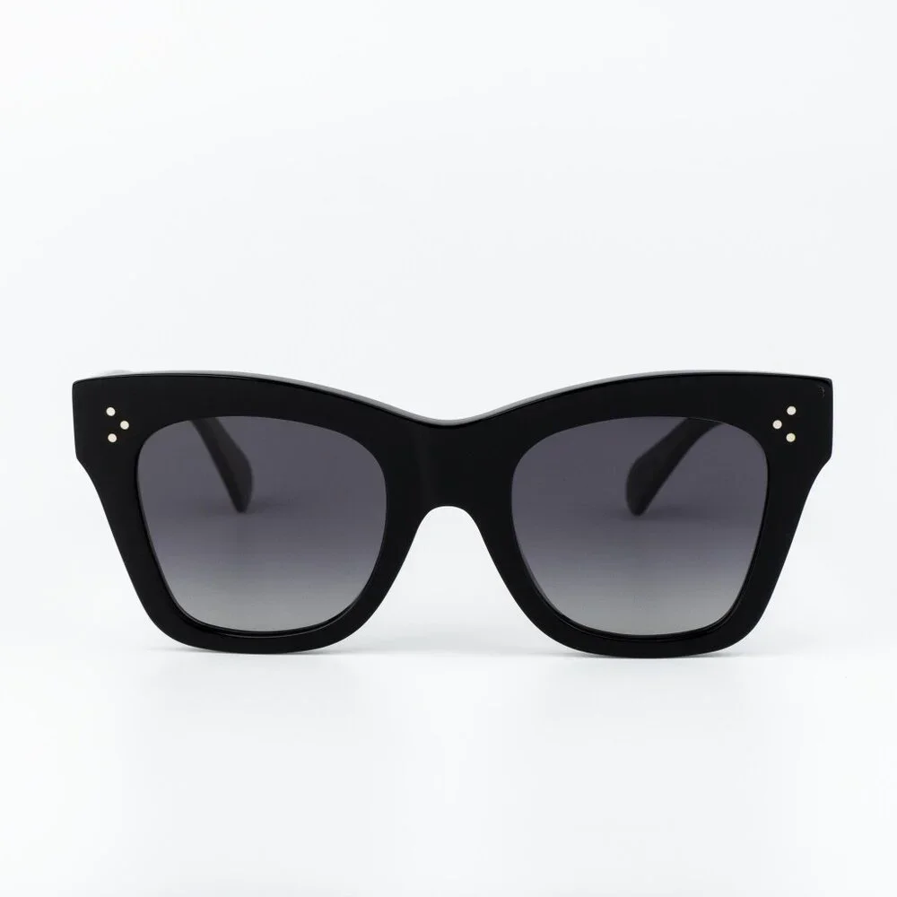 Celine 3 DOTS Women Sunglasses Black Grey Gradient CL4004IN 01D NEW AUTHENTIC - Picture 2 of 13